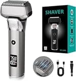 Electric Razor for Men Foil Shaver Wet Dry Electric Razor and Head Shavers for Bald Men Five Layer Shaver Head with Shaverwith Pop-up Trimmer Beard Trimmer Cordless Rechargeable
