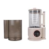 Jiawu Electric Juicer, 1500ML Quiet Operation 48DB 8 Preset Programs Multifunctional Blender, Large Capacity Electric Mixer with Heat Preservation Round Screen for Smoothie Soy Milk