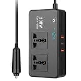 200W Car Power Inverter With USB C Port Digital Display For Multi Device Charging In Vehicles Car Plug Outlet Converter