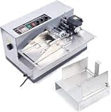 Eoweiot 220v Inkjet Printer for Batch Coding, 180W Automatic Marking Machine,Production Date 300 Times/min,Reliable Performance (steelstamp)