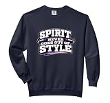 Spirit Never Goes Out of Style - Purple School Color Spirit Comfort Colors Adult Sweatshirt