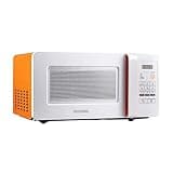 OISNGWNG Microwave Oven with Dial Timer, Stainless Steel, 1000-Watts,Memory Turntable-Microwave with Smart Sensor, Easy Clean Interior