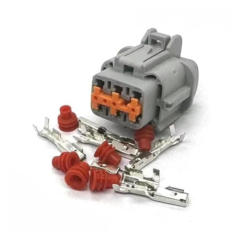 1 Set 6 Pin 6185-1175 Automotive Electrical Connector for Teana PB291-06127(Green)