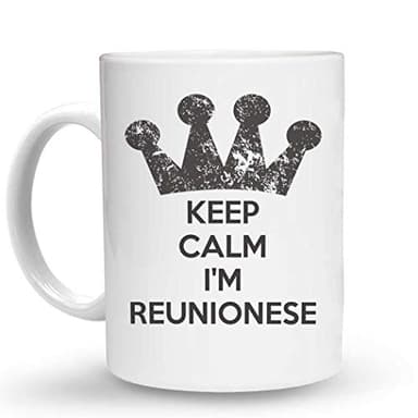 Makoroni - KEEP CALM I'M REUNIONESE - 11 Oz. Unique Ceramic Coffee Cup, Coffee Mug