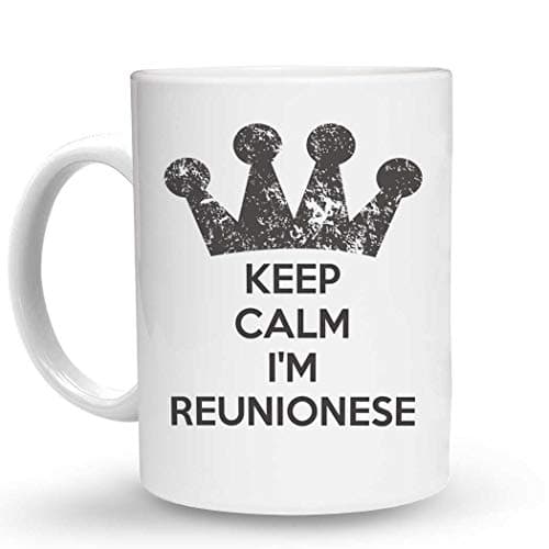 Makoroni - KEEP CALM I'M REUNIONESE - 11 Oz. Unique Ceramic Coffee Cup, Coffee Mug