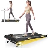 TOPUTURE Walking Pad Treadmill with 15% 15-Level Auto Incline, 3.0HP Quiet Brushless Under Desk Treadmill, Compact Treadmills for Home/Office, RGB LED Screen, Bluetooth Speaker, Remote/App Control