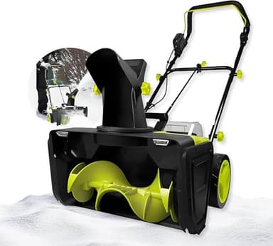3500 W Cordless Snow Blower, Battery Thrower with 40V Power, 20" Clearing Path, 10" Processing Depth, 25ft Throwing Capacity for Parking Lot and Plaza
