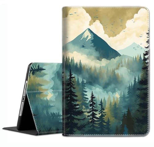 Case for iPad Pro 11 Inch 2022/2021/2020/2018, iPad Air 5th / 4th Gene 10.9 Inch (2022/2020) - Slim Fit Standing Cover with Auto Sleep/Wake，Mountainous Forest
