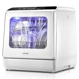 Portable Countertop Dishwasher 5+1 Programs, Mini
