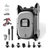 GICLE Paddle Board Pump Electric 12V DC, SUP Air Pump with Dual Stage Fast Inflation & Auto-Off, Electric Air Pump for Inflatable Paddle Board, Boat, Kayak, Air Mattress,Tents (DC12V 22PSI)