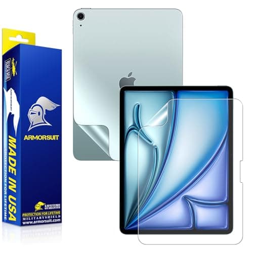 ArmorSuit Anti-Glare Full Body Skin Film + Screen Protector for iPad Air M3 13" (7th Gen, 2025) MilitaryShield Matte Film