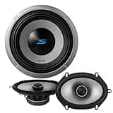 Alpine S2-W10D4 10" Component Subwoofer with S2-S68 6x8 Coaxial 2-Way Speakers