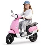24V Ride on Moped Scooter, Kids Electric Motorcycle for Ages 3-6