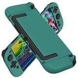 COMCOOL Dockable Case for Nintendo Switch 2 2025 - [Military Grade Drop Protection] Slim Shockproof with Anti-Fingerprint Switch 2 Protective Cover - Midgreen