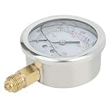 Omquot Stainless Steel Radial Pressure Gauge 200bar 1/4BSP Y60 for Machinery and Petroleum Applications