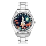 NTVOWPZO Three-Hand Analog Stainless Steel Watches for Men Easy Reader