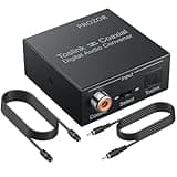 PROZOR 192K Bi-derectional Coaxial Optical Converter, Optical SPDIF Toslink to Coaxial, Coaxial to Optical SPDIF Toslink, Support DTS/Dolby-AC3, Bi-derectional Digital Splitter with Optical Cable