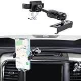 Kaishengyuan Metal Phone Mount for Ram Truck 2013-2018, Dash Mount Cell Phone Holder Compatible with RAM 1500/2500/3500 & 2019+ Classic, Metal Ball Adapter Phone Stand Arm Fit for Most Smartphones