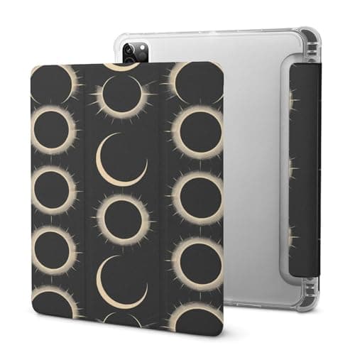 Magnificent Solar Eclipse Pattern Soft TPU Case Auto Sleep Wake Cover with Pencil Holder Compatible with IPAD Pro 2020 （11in）