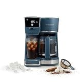 Hamilton Beach 2-Way 12 Cup Programmable Drip Hot and Iced Coffee Maker & Single Serve Coffee Machine, AquaFlow Showerhead, Glass Carafe, Auto Pause and Pour, Kitchen Makeover Blue (47502J)