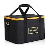 VTOMAN Small Carrying Case Bag for Portable Power Station Jump 600X & FlashSpeed 300 600, Black (Power Station Not Included)
