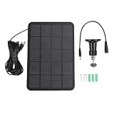 Jenivaint 10W Solar Panel, ETFE Monocrystalline USB Type C Solar Charger for Outdoor Camping Hiking Travel