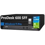 HP ProDesk 600 G6 SFF Desktop PC, Intel 6-Core i5-10400F, 16GB DDR4 RAM, 512GB SSD, GeForce GT 610, Windows 11 Pro, Dual Monitor, USB WiFi Adapter, Keyboard & Mouse, Business Computer