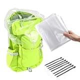 Ceutily 12-Count Pack Liner for Backpacking Bags 20x36 in, Clear Pack Inner Liners with Releasable Zip Ties 5x200mm, Twist Seal Keeps Gear Dry for Hiking Travel Camping, Backpackers