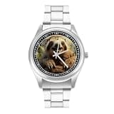 NTVOWPZO Three-Hand Analog Stainless Steel Watches for Men Easy Reader