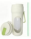 Portable Blender Cup, 450ml Wireless Smoothie Blender with 12 Stainless Steel Blades, Type-C Rechargeable Mini Mixer for Shakes, Juice & Ice
