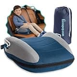 UberBoost Inflatable Booster Car Seat, Travel Booster Seat, Navy/Gray