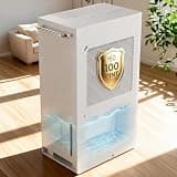 Uthfy 5500 Sq.Ft Dehumidifiers for Home and Basement, Max 100 Pint/Day Dehumidifier with Drain Hose, 24 H Timer & Child Lock, LED Panel, Ultra Quiet, whole house dehumidifiers for home, Bedroom
