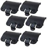 HOTIOGA Set of 6 Guards Replacement for W*AHL Clipper Guards Set Clippers #3137-101, Size 1/2-1/16''(1.5mm),Black Comb for Hair Cutting Tools