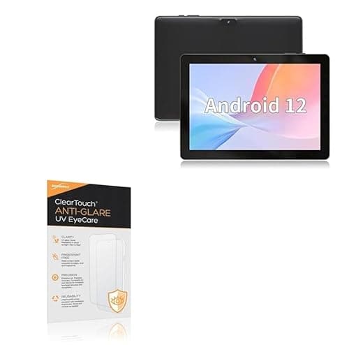 BoxWave Screen Protector Compatible with SGIN Android 12 Tablet E10P (10 in) - ClearTouch Anti-Glare Anti-UV EyeCare (2-Pack), Filters Out Harmful Blue Light Reduce Fatigue