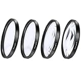 Luwecf Close Up Lens s Set Camera Conversion Pack Photo Glass Photography for Capturing Small Detail Suitable for Digital Cameras, Clear, 49mm