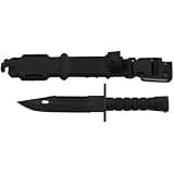 Ontario Knives 6143 M-9 Bayonet Fixed Blade Knife with Black Handle & Blade