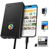 iDiskk 500GB Apple Certified iPhone External Hard Drive, One Click Auto Backup Photos Videos Files, Portable Photo Storage for iPhone 17/16/15 iPad Android MacBook PC