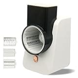 LVPETALIZE Electric Cheese Grater for Block Cheese - Suitable for Kitchen Use - With 3 Stainless Steel Blades - Salad Shooter Electric Slicer/Sharpener