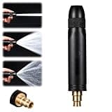 Home High-Pressure Car Wash Water Gun with Booster Nozzle,Black High Pressure Washer,Multi Function Lawn & Garden Watering Sprayer, 3 Spray for Car, Garden, Patio & Floor Cleaning (Pagoda-Shaped)