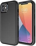 Diverbox for iPhone 11 Case [Shockproof] [Dropproof] [Tempered Glass Screen Protector],Heavy Duty Protection Phone Case Cover for Apple iPhone 11 (Black-3in1)