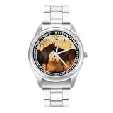 NTVOWPZO Three-Hand Analog Stainless Steel Watches for Men Easy Reader