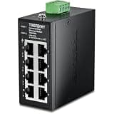 TRENDnet 8-Port Industrial Fast Ethernet DIN-Rail Mini Switch,TI-ELC80