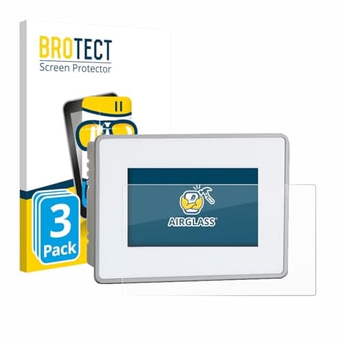brotect Glass Screen Protector Film Compatible with Bucher Automation JetView 1004 (3 Pack) - Glass-Foil Protection [Scratch Resistant, High Clarity]