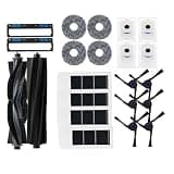 Compatible with Ecovacs Deebot X2, X2 Pro X2 Omni Robot Vacuum Cleaner Daily Consumables Main and Side Brushes, Mop Cloths, Dust Bags, Roller(30pcs)