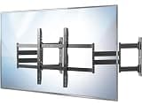VIVO Corner TV Wall Mount, 75 to 120 inch Screens up to 275 lbs, Swivel and Tilt, Slim Dual Arm TV Mount for Corner, Heavy-Duty Steel, Fits VESA 75x75 to 1000x600, Black, MOUNT-CR120C