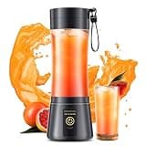 12 Oz Cordless Portable Personal Size Blender - Mini Blender Make Smoothies and Shakes, Cordless Lightweight Rechargeable, Freshly Squeezed in Picnic/Sports/Home