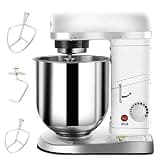 GFJYKDL Mixers for Baking Commercial Kneading Machine Stand Mixer, Multi-Function Dough Mixer, 3-Speed Adjustable Kitchen Mixer,5L,Size_name-10L