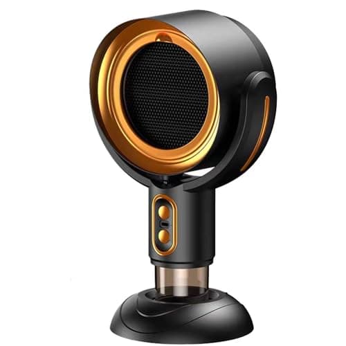 PuffHide Purifier for Smoking Indoors, Portable Exhaust Fan, Rechargeable Adjustable Angle Smoke Trap(Gold)