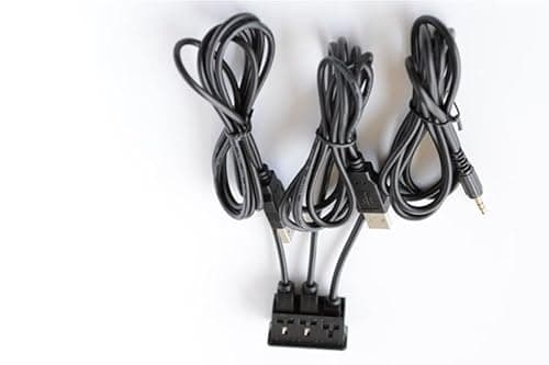 Edinstry Car Universal Modified Dual USB Interface Charging USB Alpine Pioneer DIY Extension Cable Switch Seat