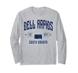 Dell Rapids South Dakota SD Vintage Sport Navy Athletic Long Sleeve T-Shirt